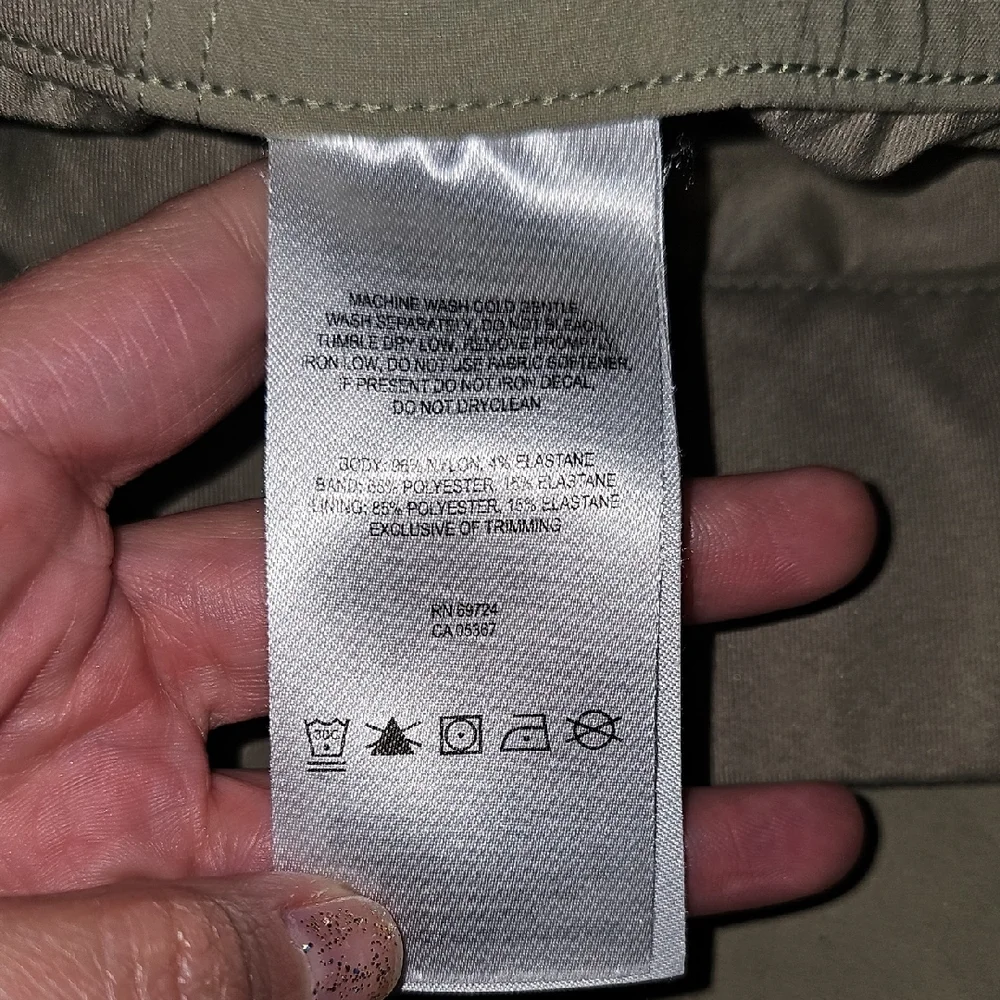 Tan Skirt with Side Lace Detail - Picture 4 of 4